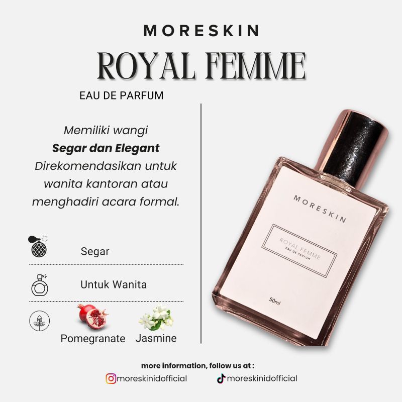 Jual MORFUM VIALFUM Parfum Moreskin EAU DE PARFUM ROYAL Packing Dus ...