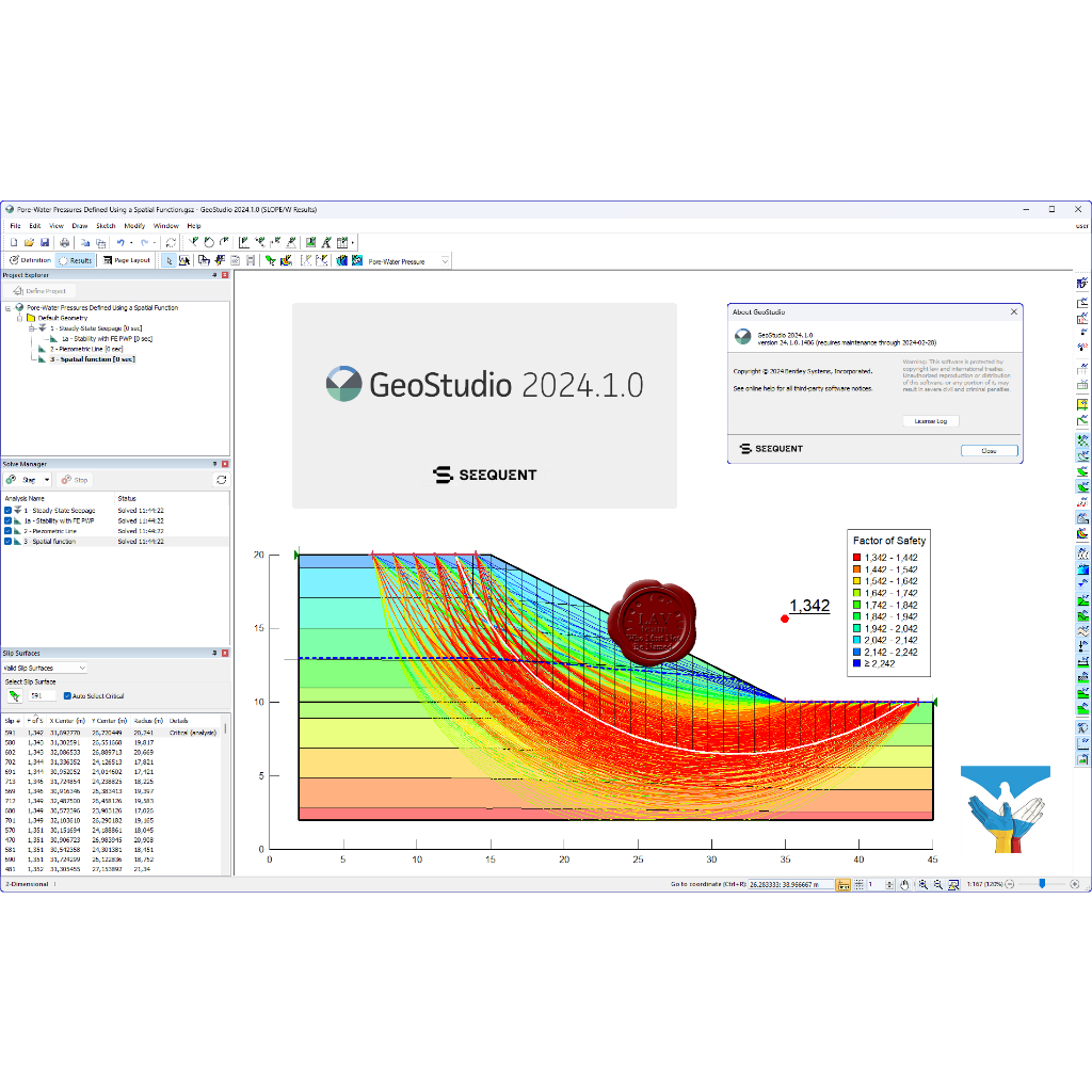 Jual GEOSLOPE GeoStudio 2024 Analisis Stabilitas Tanah Lereng Batuan ...