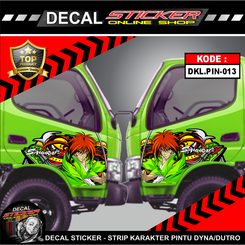 Jual STIKER DECAL PINTU KIRI KANAN TRUCK DYNA DUTRO STICKER MOTIF KECE ...