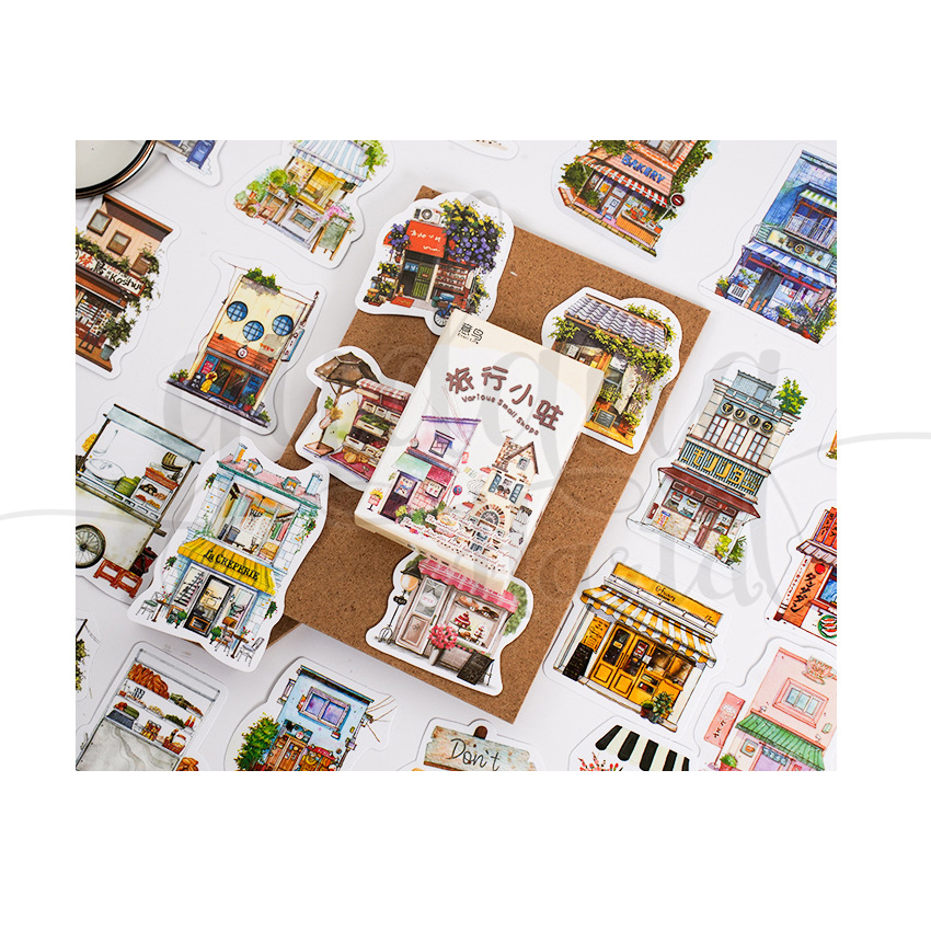 Jual Stiker Estetik Shops Sticker Model Toko Berjualan Bunga DIY ...