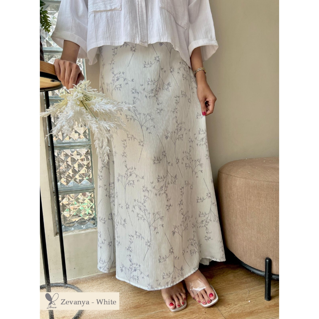 Jual JACE-FLORAL SKIRT Rok Motif Bunga | Korean Skirt | Rok A Line ...