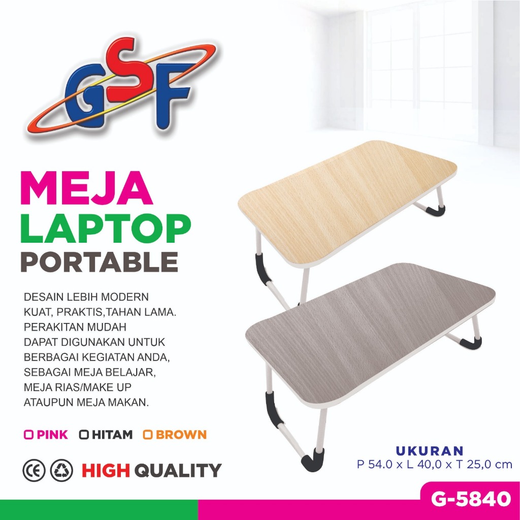 Jual (READY STOK) Meja Laptop Portable Gsf G-5840 Meja Lipat Portable ...