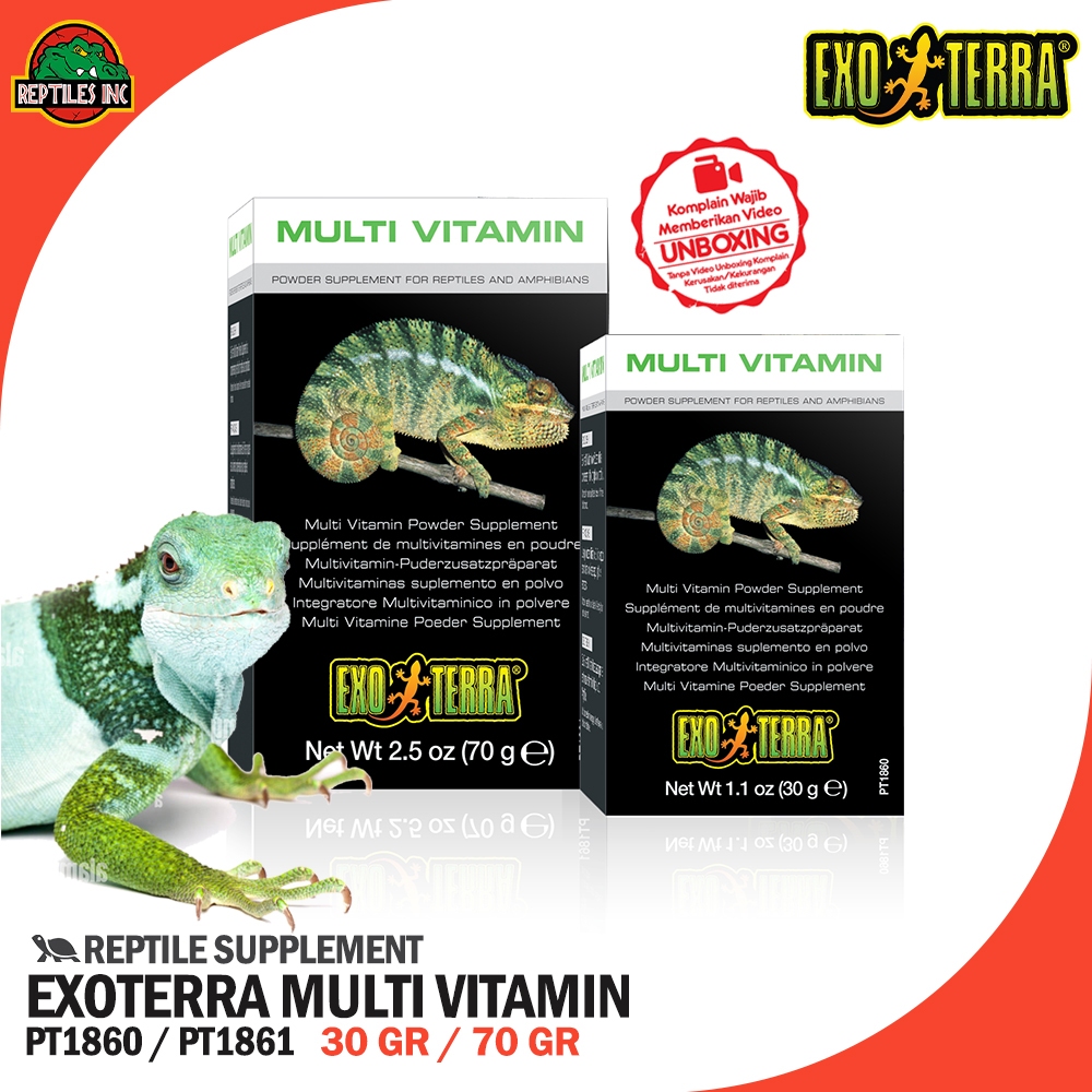 Jual Exoterra Vitamin Suplemen Bubuk Reptil Torto Kura Sulcata Kadal