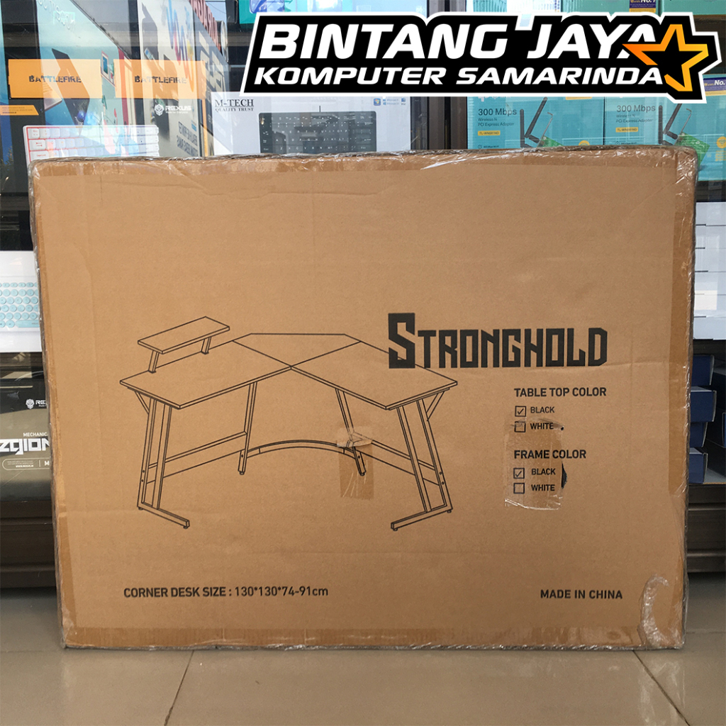 Jual Gaming Desk Corner Table REXUS RXD-230 STRONGHOLD - Black | Shopee ...