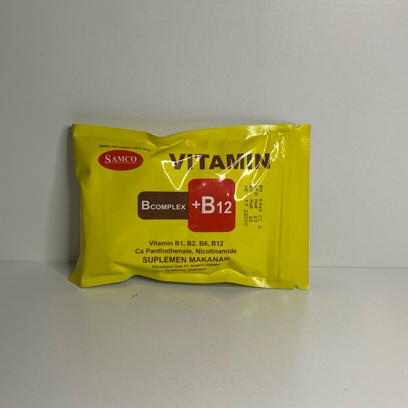 Jual [100 Kaplet] VITAMIN B COMPLEX +B12 | BETOMINPLEX SAMCO | Shopee ...