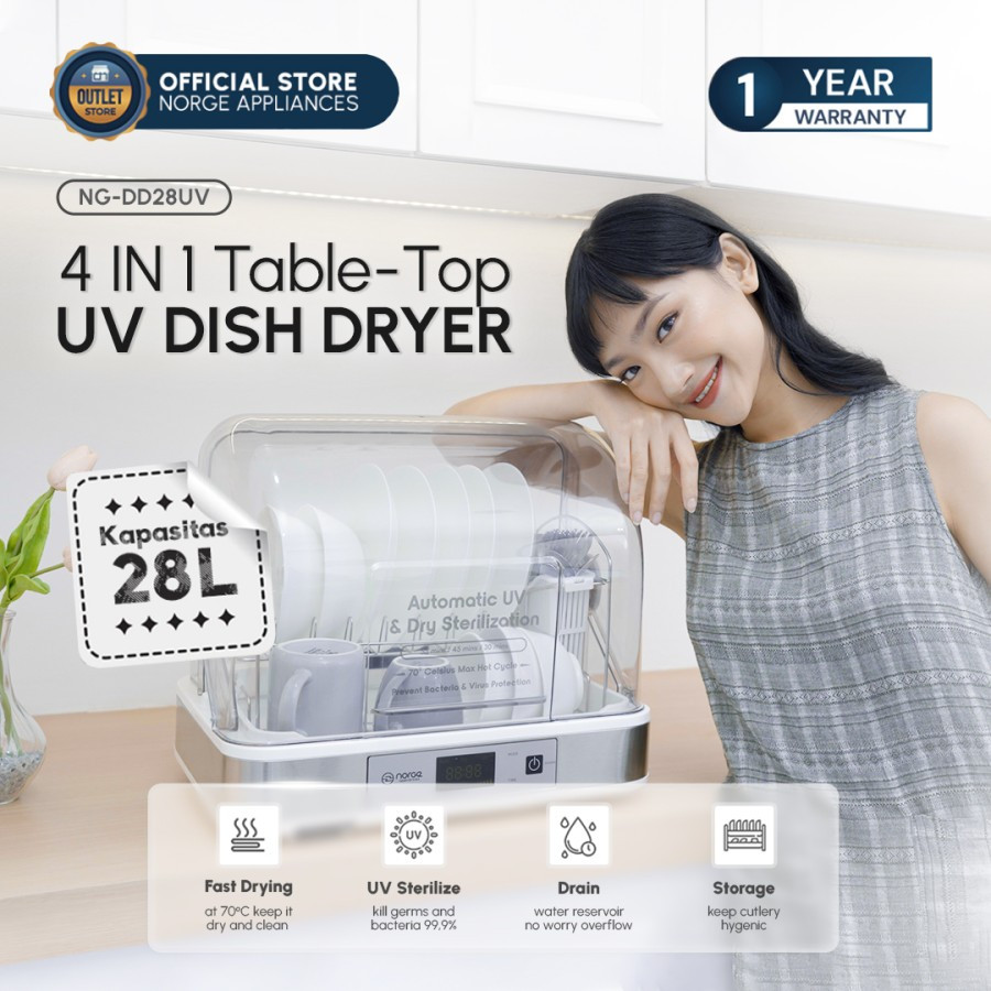 Jual 4 in 1 Tabletop UV Dish Dryer Sterilizer Alat Makan