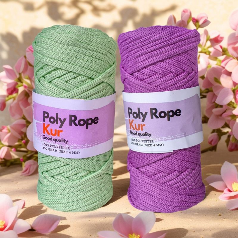 Jual KATALOG 7 BENANG RAJUT POLY ROPE 4 MM 200 GRAM | Shopee Indonesia