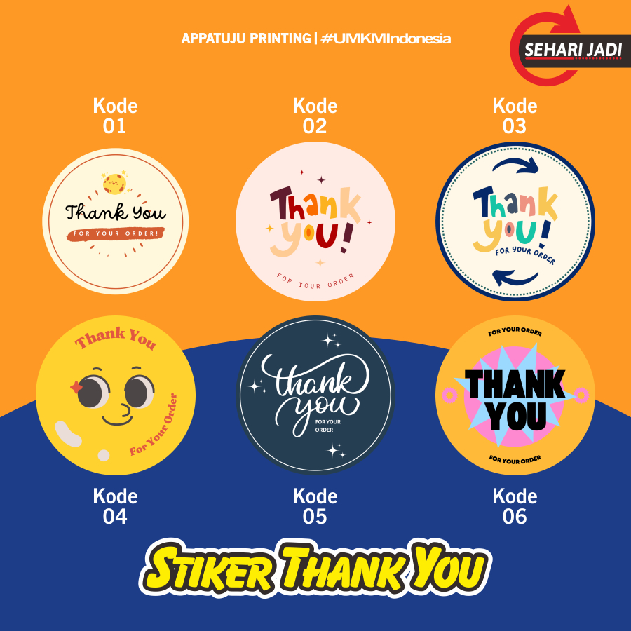 Jual Stiker Segel Thank You Sticker Segel Kemasan Terima Kasih Label Chromo Shopee Indonesia