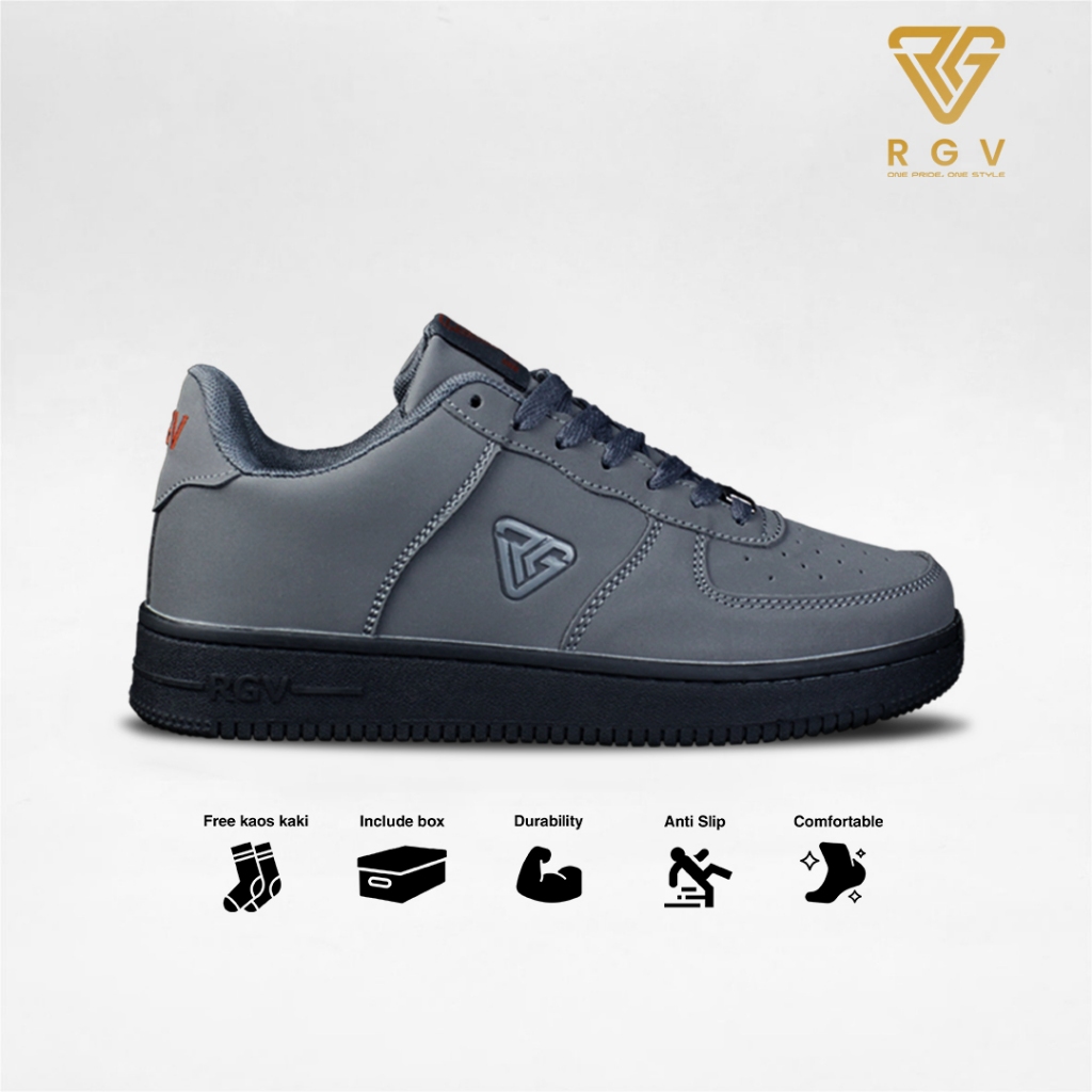 Jual RGV 38 - 45 Sepatu Sneakers Pria dan Wanita Series Duco Grey ...