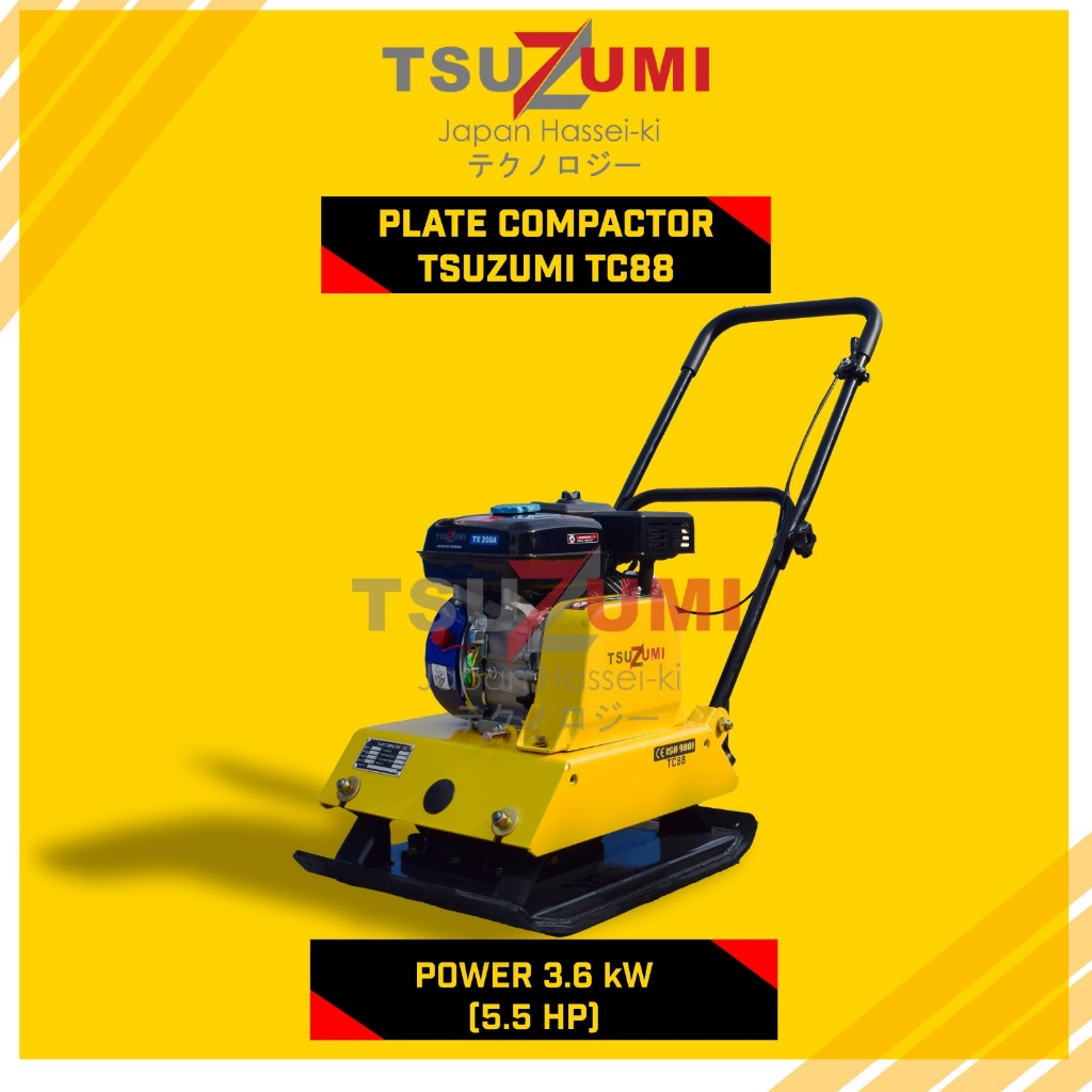 Jual Stamper Kodok / Mesin Pemadat Tanah + Engine Bensin 6,5 hp Tsuzumi ...