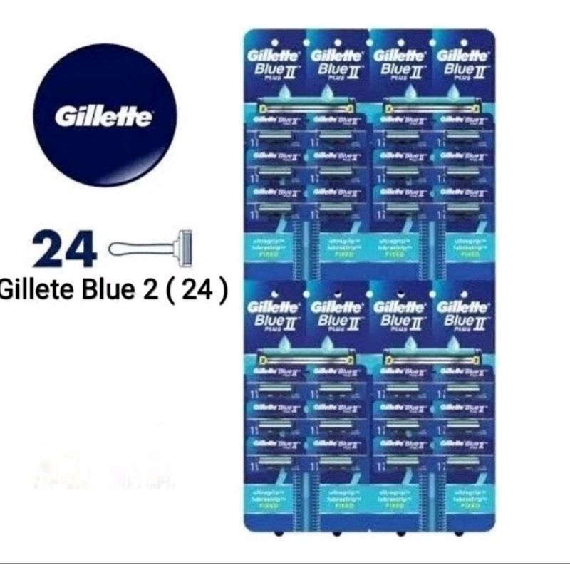 Jual Gillette Blue 2 Alat Cukur Kumis Dan Jenggot Isi 24 Pcs Shopee