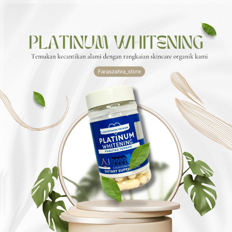 Jual [GRATIS ONGKIR] Platinum Capsule Whitening L-Glutathione | Suplemen  Pemutih Kulit Wajah Badan | Shopee Indonesia