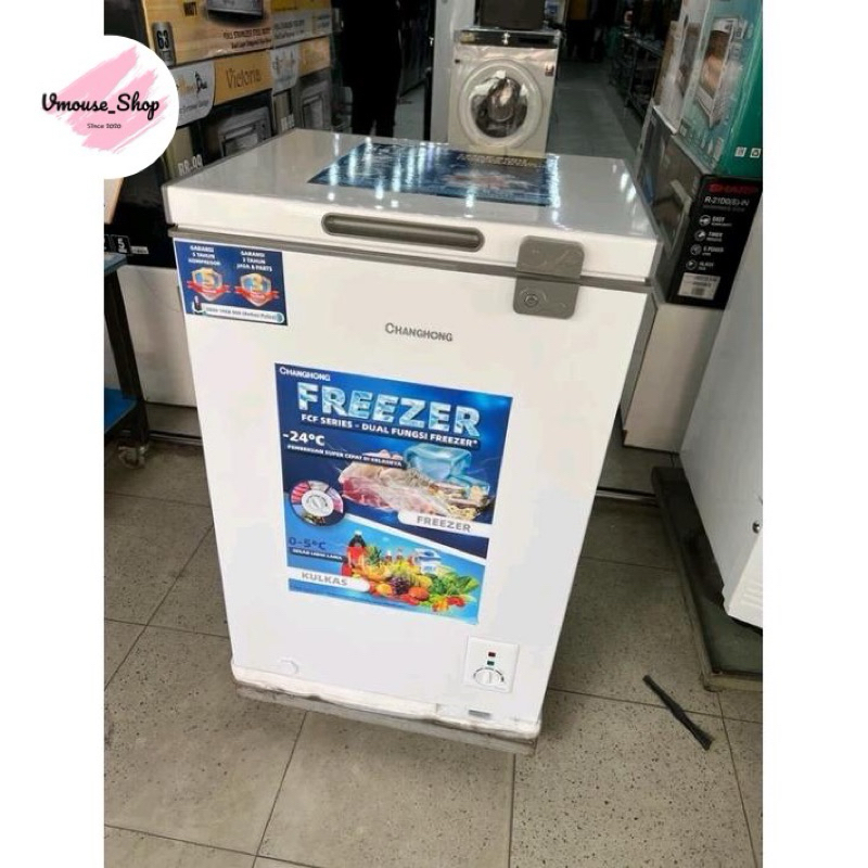 Jual CHEST FREEZER CHANGHONG FCF 136DW BOX FREEZER CHANGHONG 100 LITER BOX DAGING FREEZER CHANGHONG FREEZER BOX CHANGHONG 100 LITER BOX FREEZER MURAH Shopee Indonesia