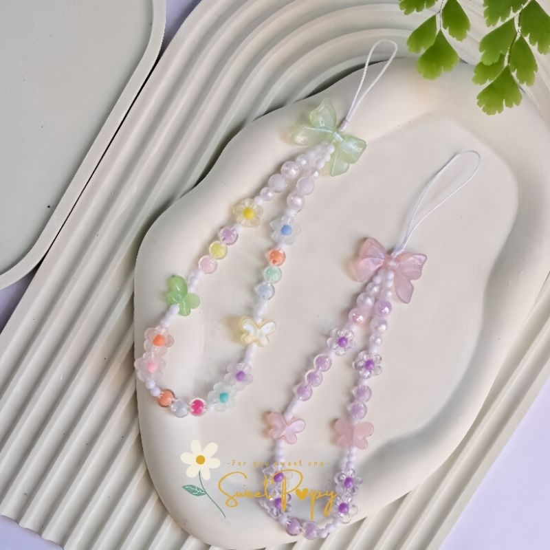 Jual Sweet Popy | Strap HP / Tali HP / Gantungan HP Aesthetic / Bunga ...