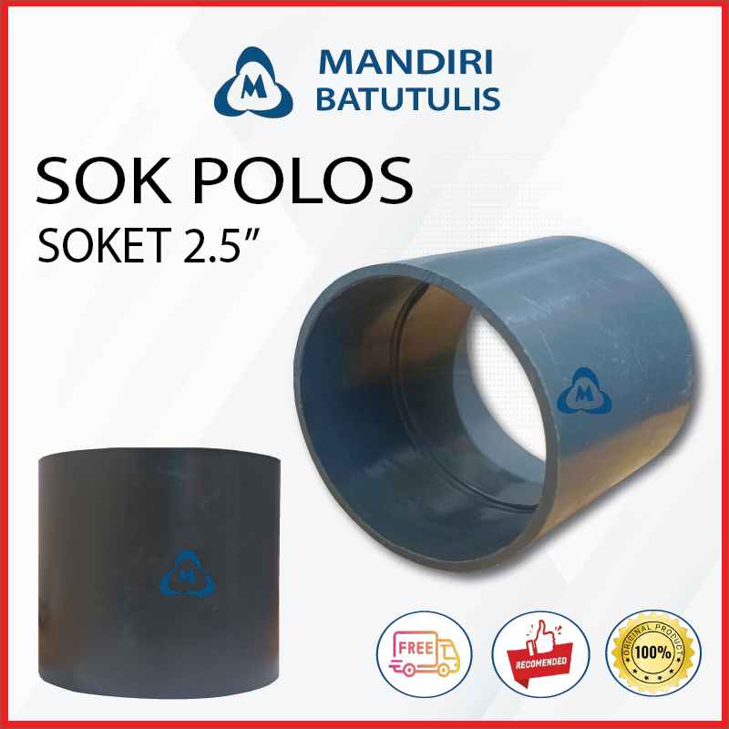 Jual Sok Polos PVC 2.5