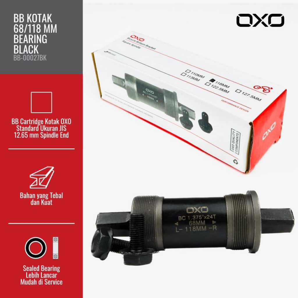 Bb Kotak Neco Sealed Bearing Jual Bottom Bracket Bearing BB Kotak - Main Image