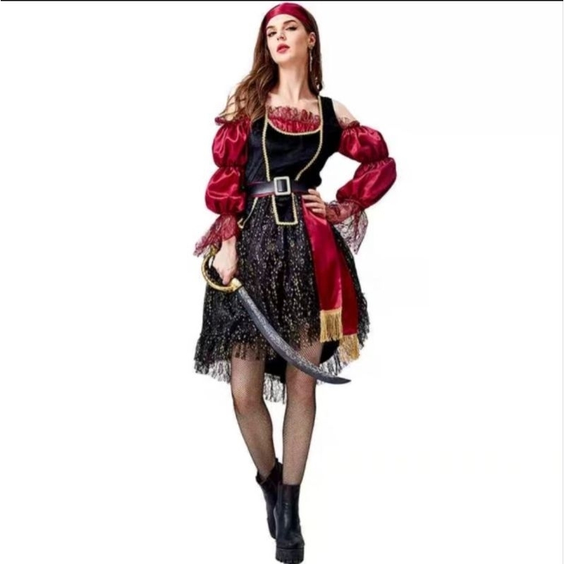 Jual kostum bajak laut wanita dewasa | pirates women adult costume ...