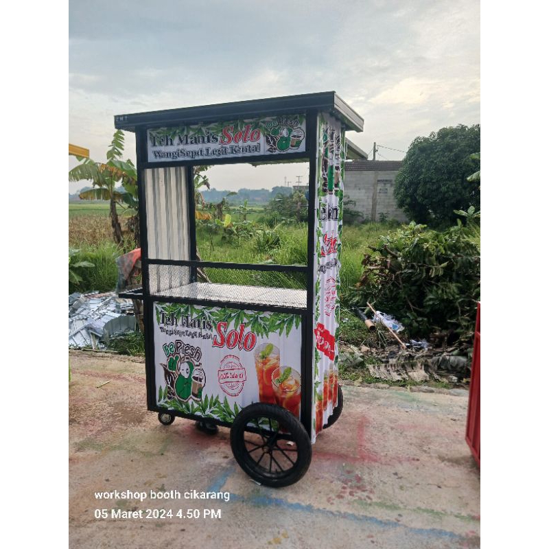 Jual booth teh solo booth semi container 100x50x190 | Shopee Indonesia