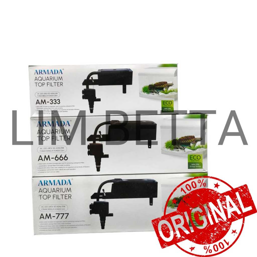 Jual Top Filter Aquarium Armada / Top Filter 3 in 1 / filter aquarium ...