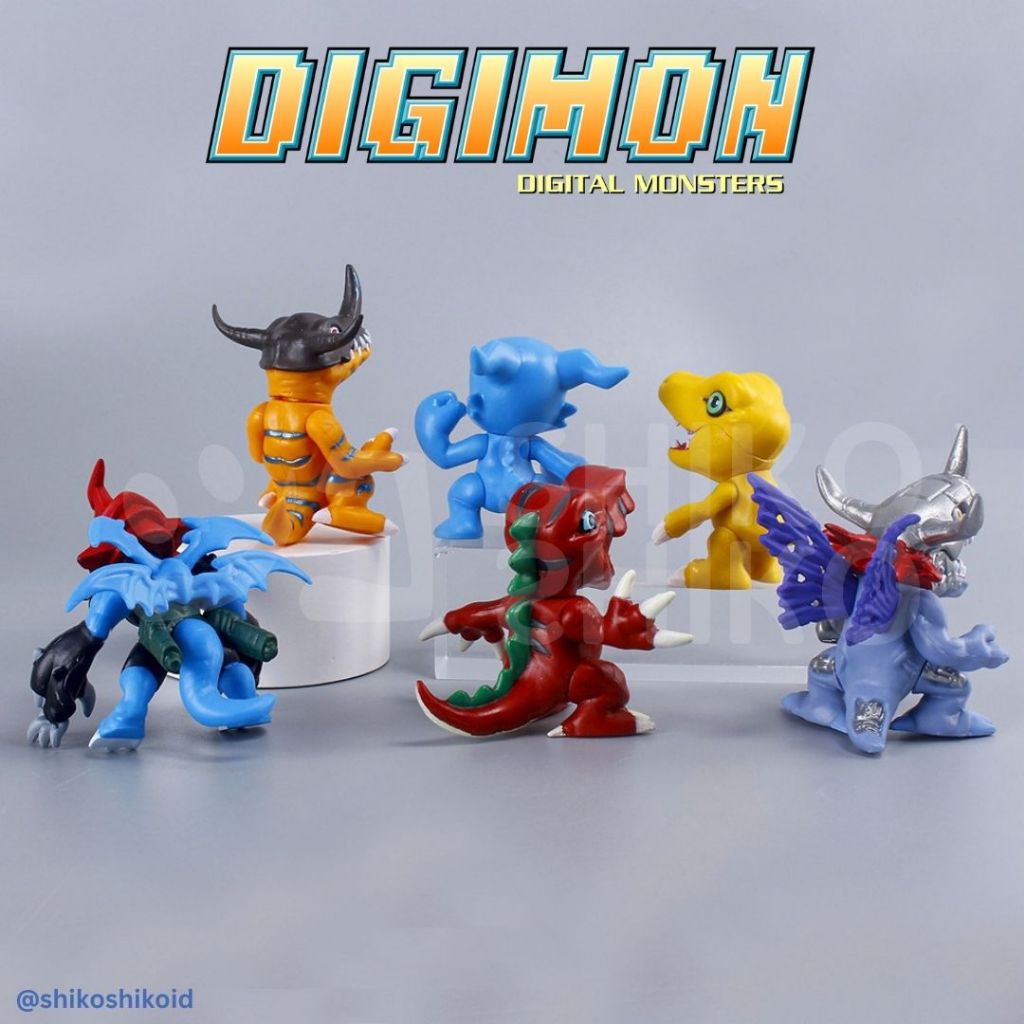 Jual FGCdig Figure Chibi Digimon Agumon Greymon Vmon Figur Tytannomon ...