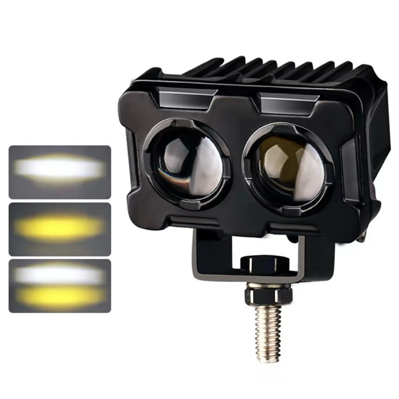 COD Lampu tembak Laser LED D3 SQL 2 mata putihkuning 2 warna