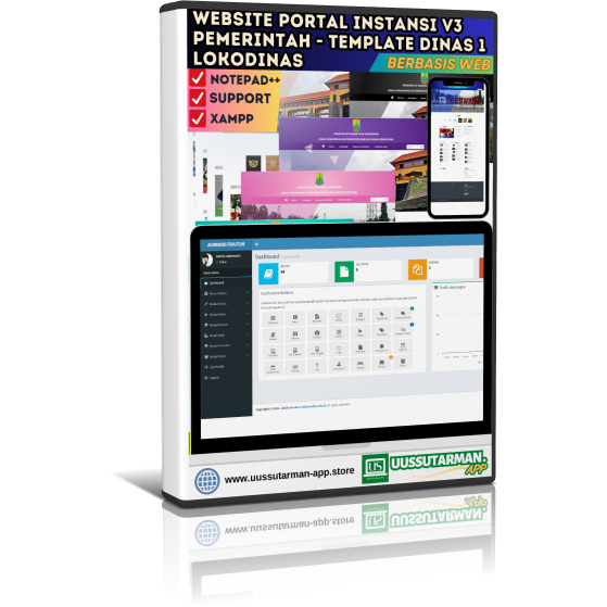 Source code full Website Portal Instansi Pemerintah v3 - Template Dinas 1 Lokodinas