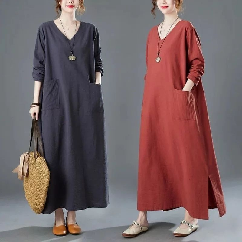 Alinea-Farsha Midi Dress Jumbo Polos Gamis Wanita Muslim Modern Kekinian Premium