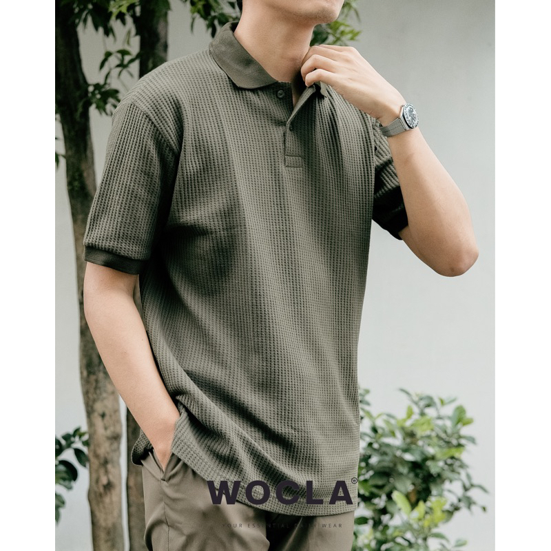 Jual Kaos Polo Waffle Pria Polo Waffle Activecool Polo Pria