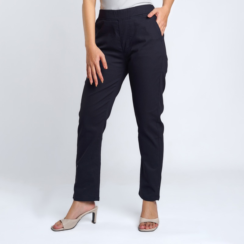 Jual Celana Panjang Katun Wanita Kantor Bigsize Jumbo Longpant Twill