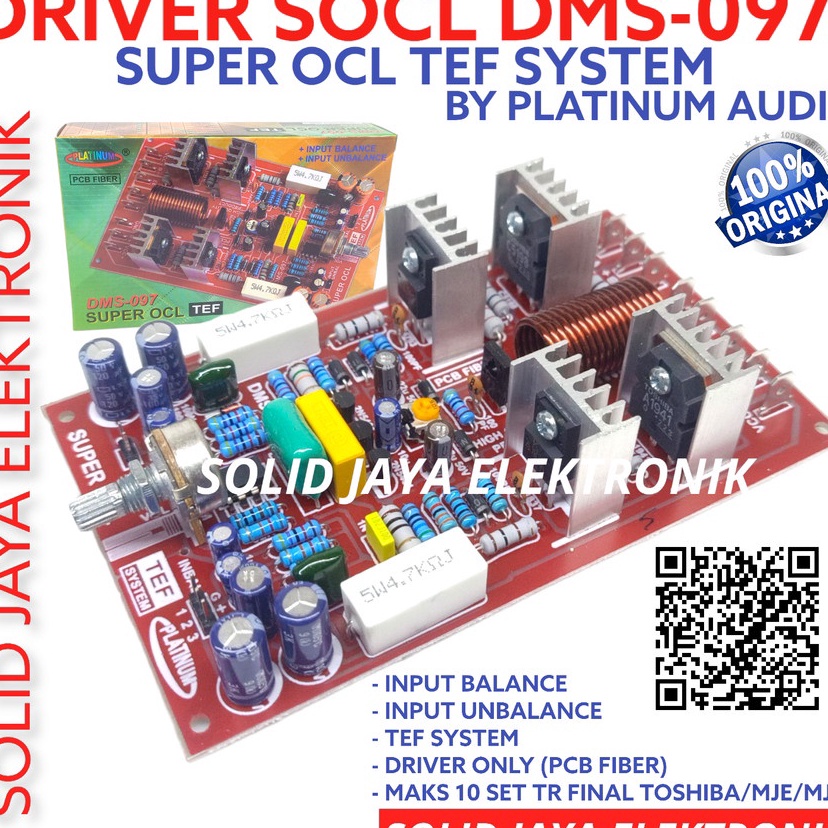 Jual cD KIT DRIVER SUPER OCL DMS 97 DMS97 DMS97 SOCL POWER AMPLIFIER