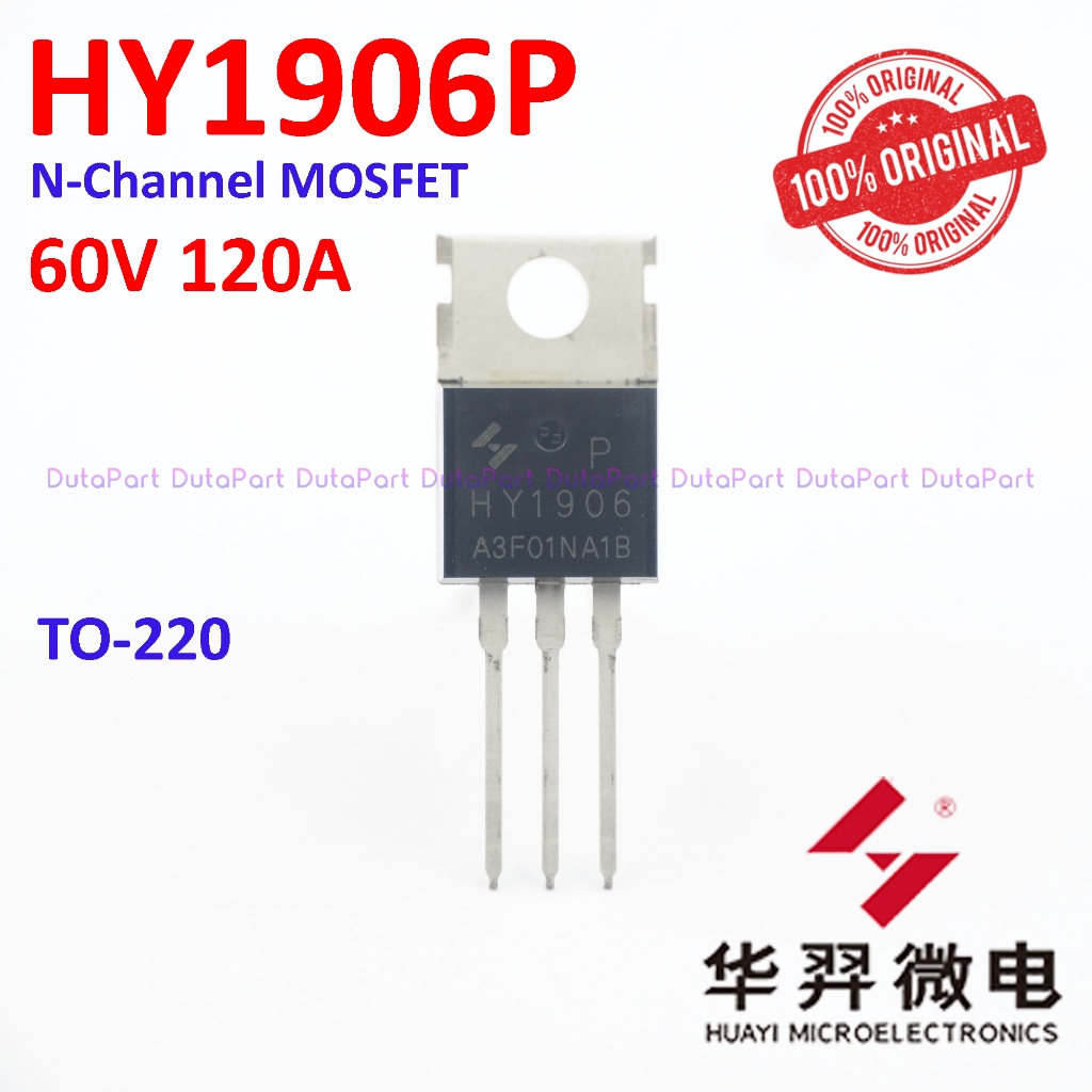 Jual HY1906P HY1906 ORIGINAL HUAYI 60V 120A MOSFET HY 1906 P TO-220 ...