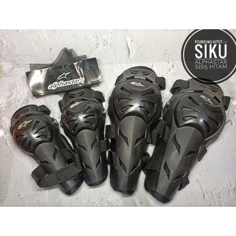 Jual Pelindung lutut + siku Raptor ALPHASTAR S165 hitam | Shopee Indonesia