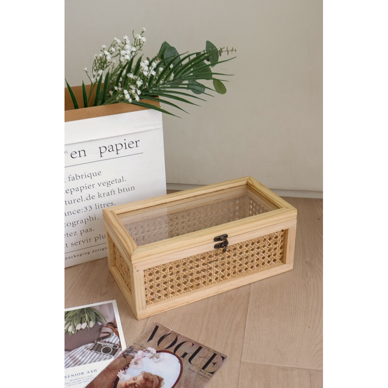 Jual Acrylic Webbing Box | Kotak Hampers | Kotak Rotan | Shopee Indonesia