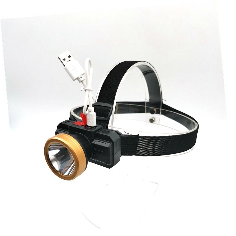 Jual Senter Kepala Headlamp Cahaya Putih T Portable Rechargeable