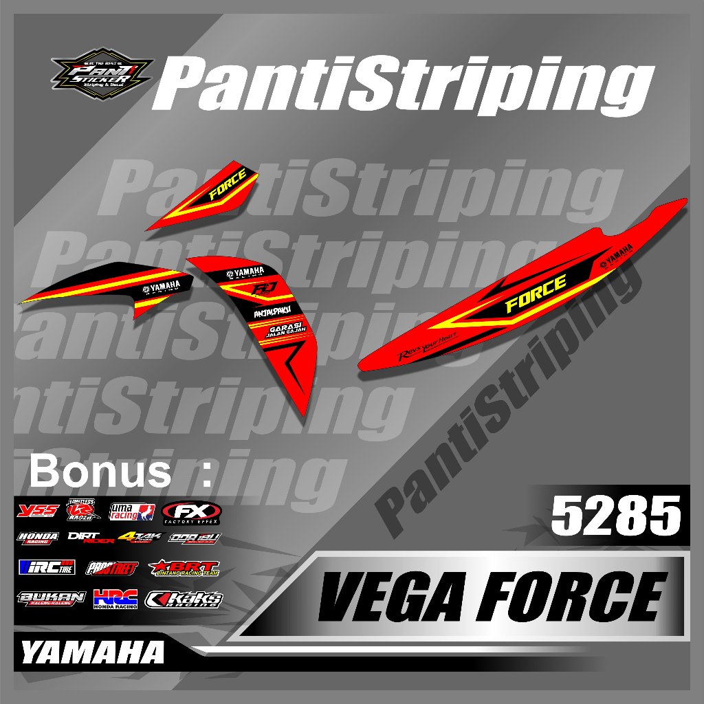 Jual STICKER STRIPING BODY MOTOR YAMAHA VEGA FORCE LIST - STICKER VEGA ...