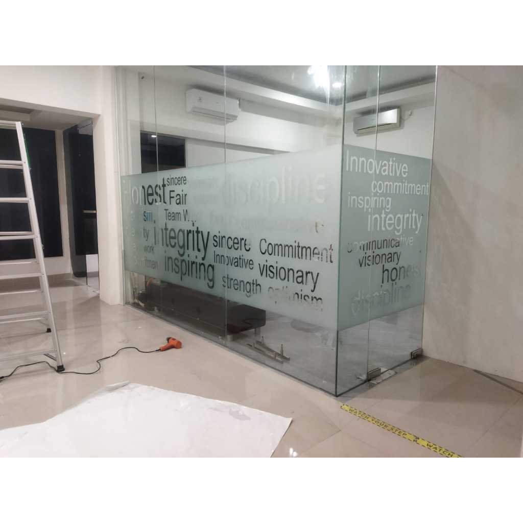 Jual Sticker Sandblast Custom Printing / Branding Stiker Kaca Sanblast ...