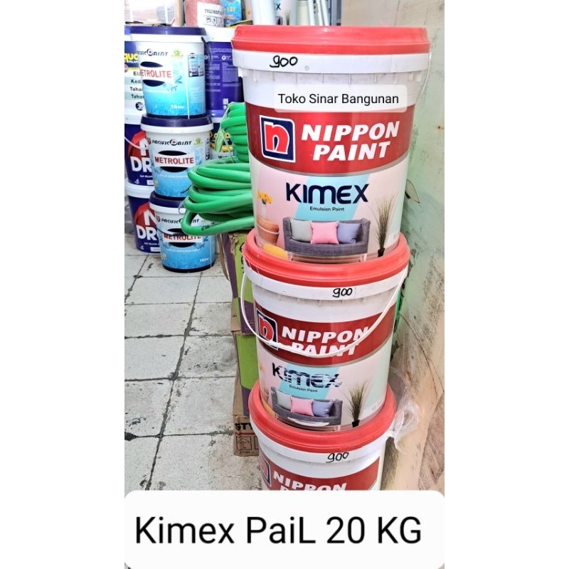 Jual CAT TEMBOK PAIL 20 KG KIMEX NIPPON PAINT INTERIOR EXTERIOR ...