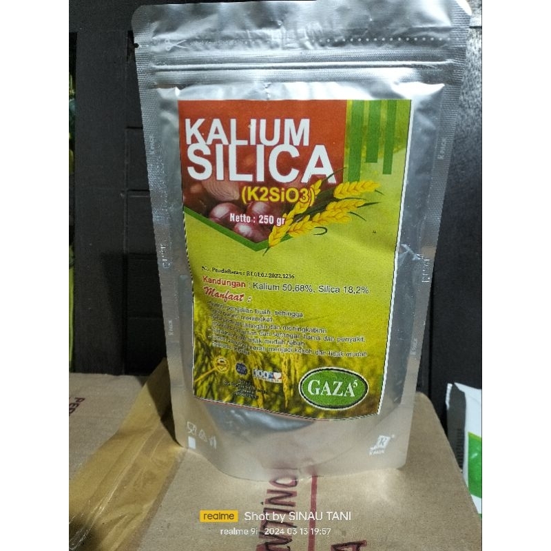 Jual Nutrisi Spesialis Tanaman Padi GAZA KALIUM SILIKA 250 Gr Penambah ...