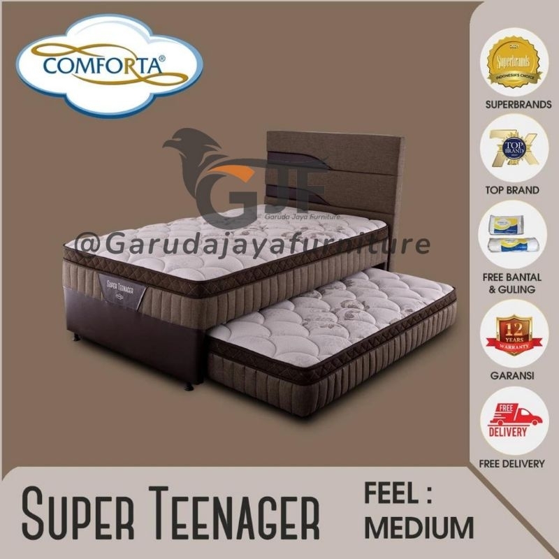 Jual [SET] SPRING BED 2IN1 MERK COMFORTA TYPE SUPER TEENAGER/ 2 in 1 ...