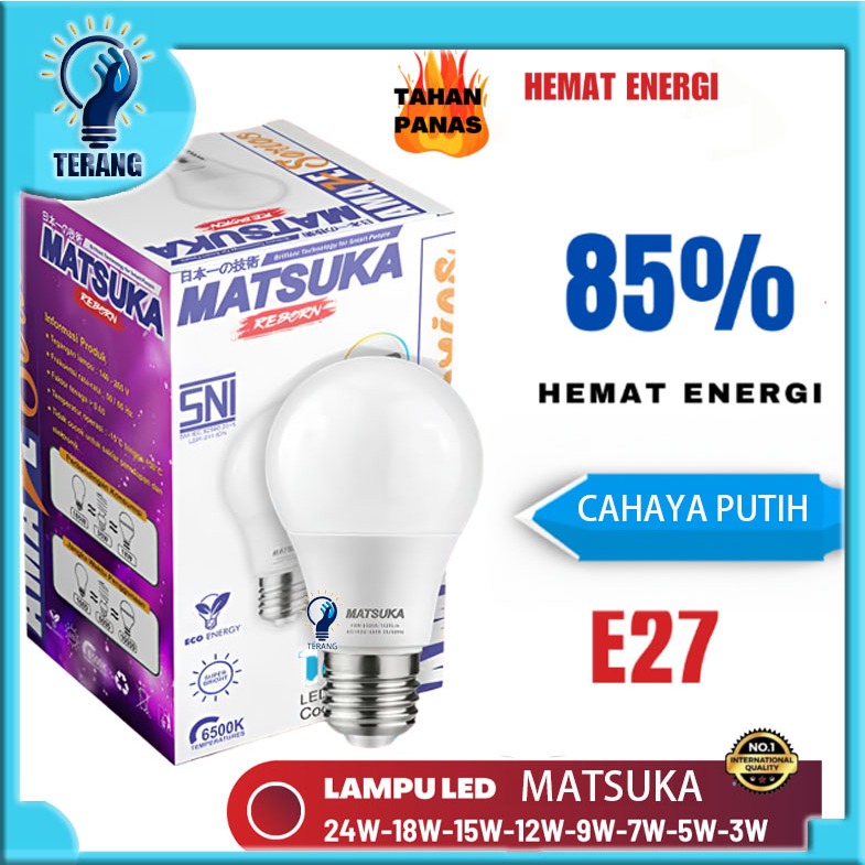 Jual Lampu Led Bohlam Matsuka Zen Super Terang W W W W W W W