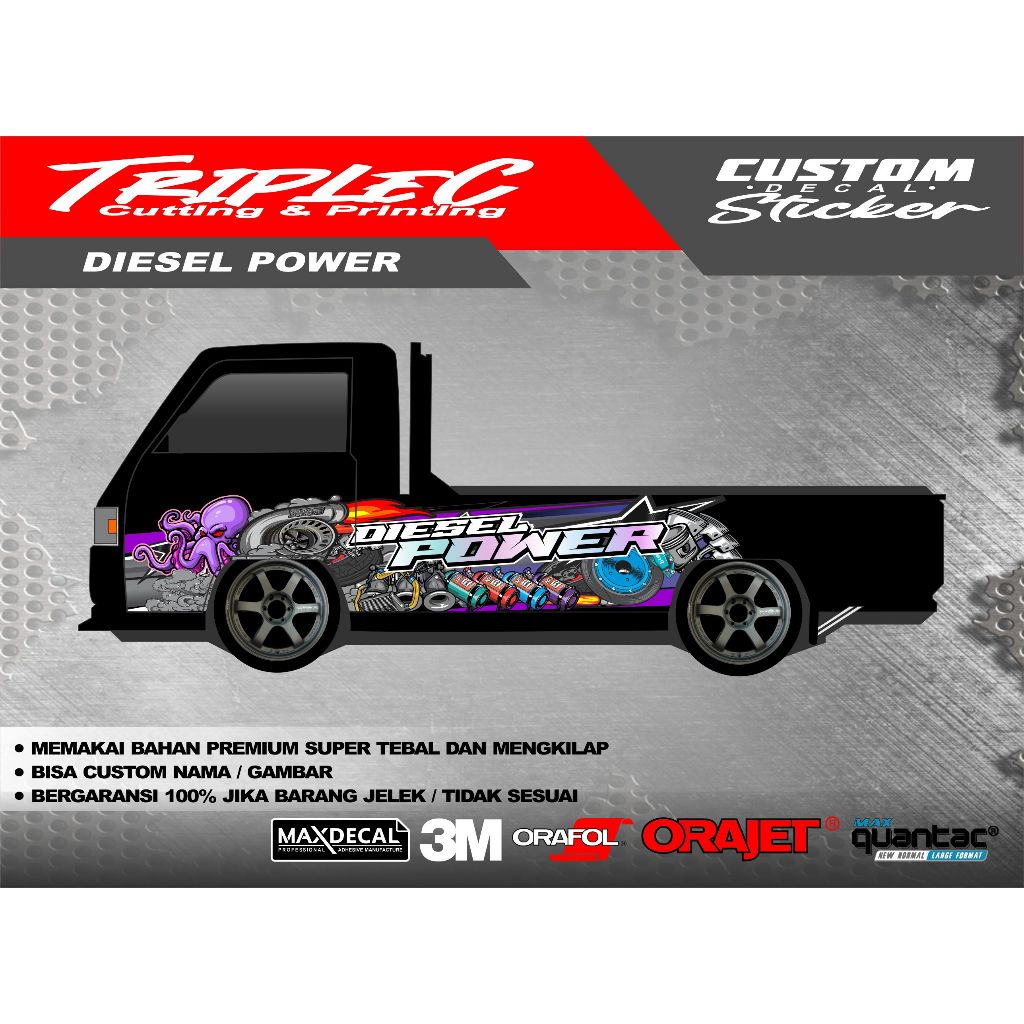 Jual Stiker decal thailook All pick up sticker berkualitas bergaransi ...