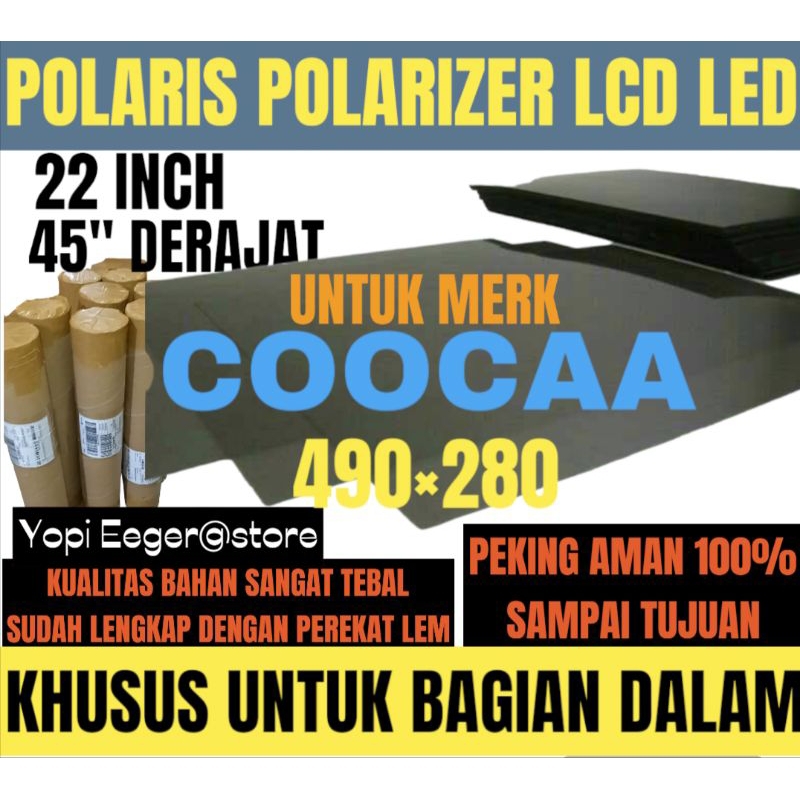 Jual POLARIS POLARIZER LCD LED COOCAA 22 INCH 45" DERAJAT LAPISAN ...