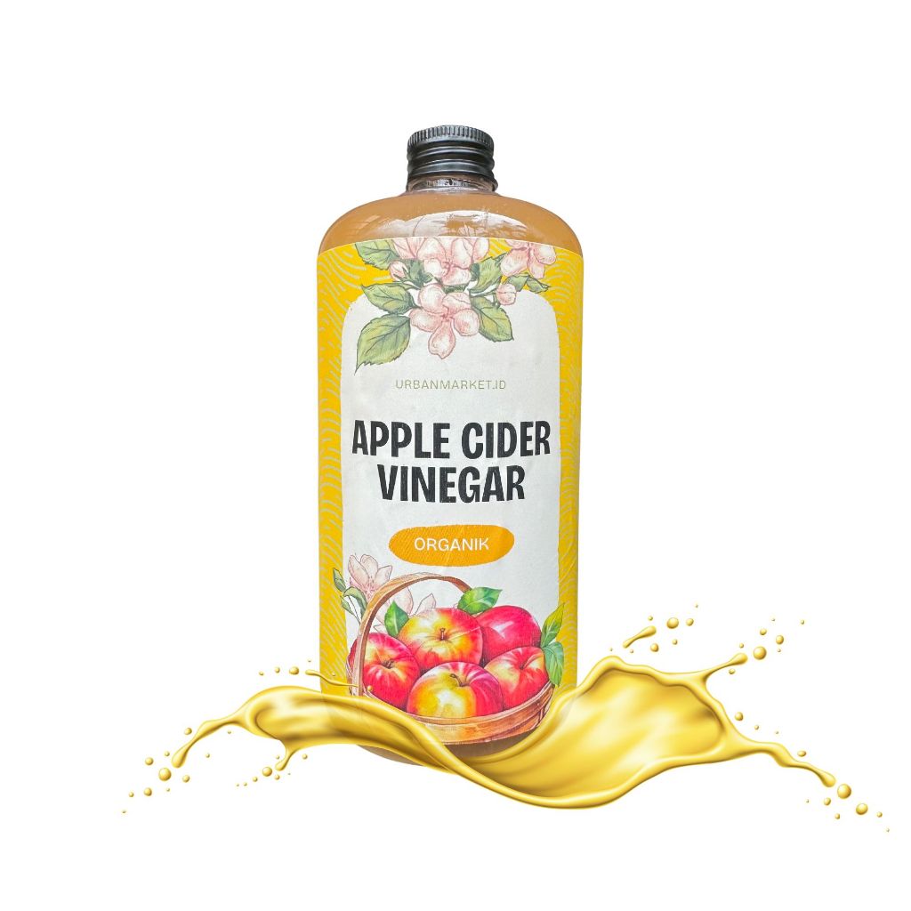 Jual Apple Cider Vinegar 500 ml / Cuka Apel Organik Komposisi 100
