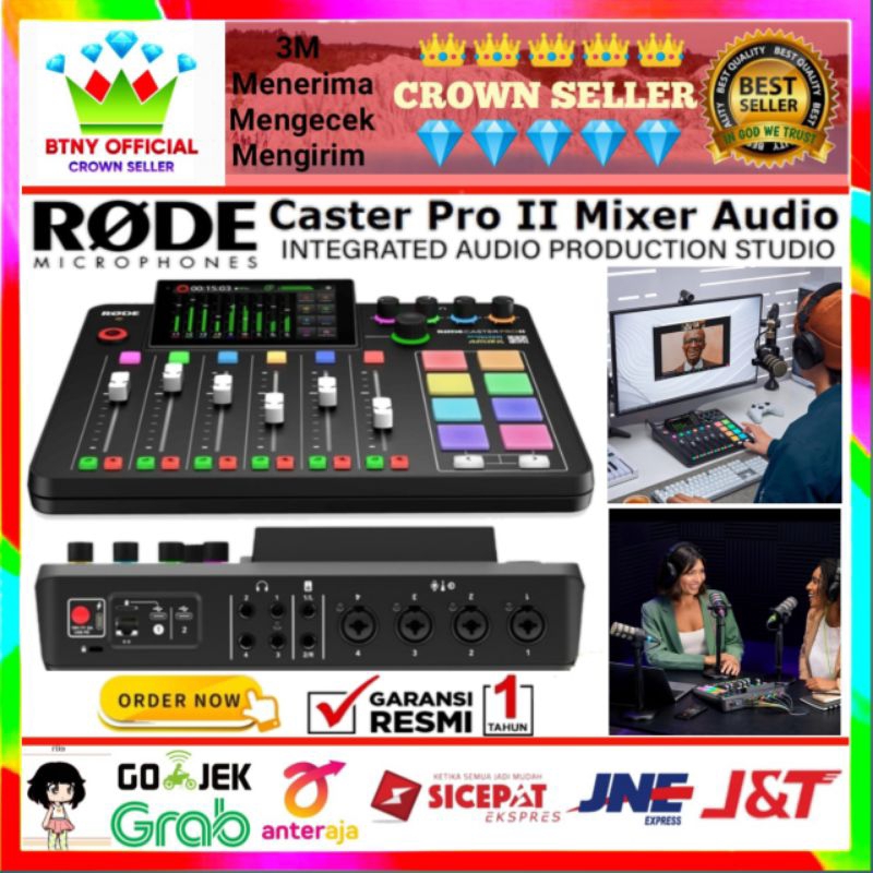 Jual RODECaster Pro II Integrated Audio Production Studio Rode Caster ...