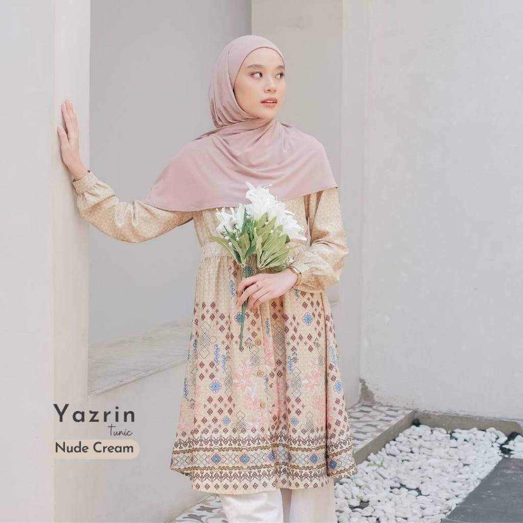 Jual Albata Hijab l Happines Series - Yazrin Tunic | Shopee Indonesia