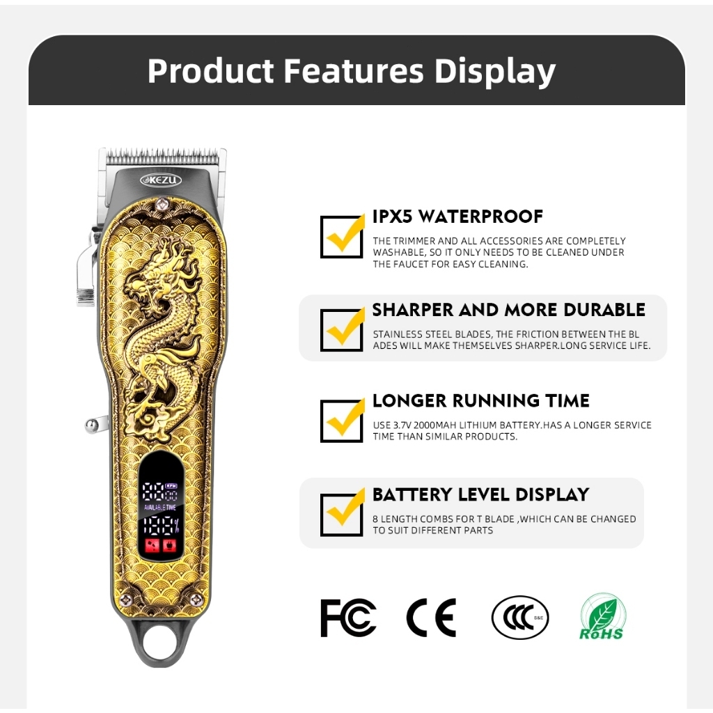Jual Alat Cukur Rambut Elektrik Hair Clipper Alat Potong Rambut Cliper ...