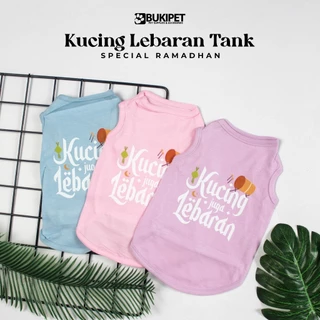 Baju Kucing Anjing Lucu Cowok Cewek Murah - Bukipet Kucing Lebaran Tank