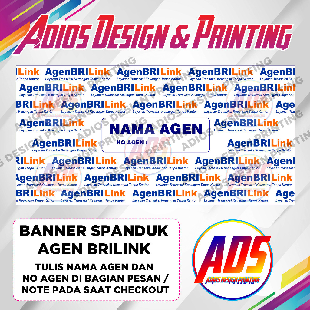 Jual Banner / Spanduk Agen BRILink Model Logo | Shopee Indonesia