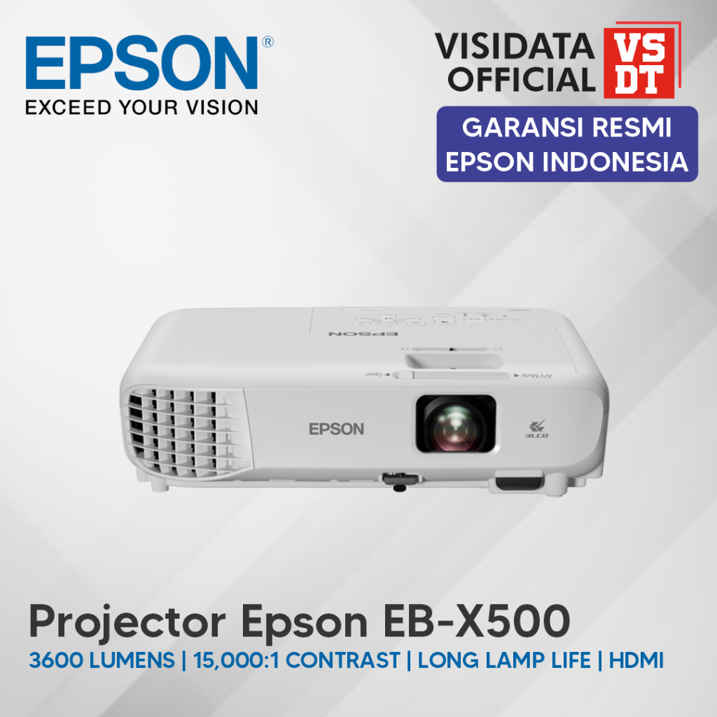 Jual Epson EB-X500 Projector EB X500 Proyektor XGA 3600Lumens Garansi ...