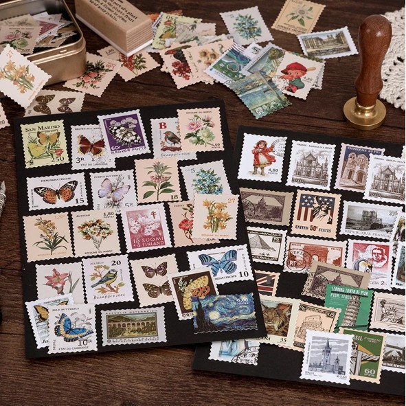Jual STIKER JOURNALING STAMP FLOWER BUTTERFLY | Shopee Indonesia